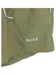 Vorschaubild 2 von Badeshorts Herren Oliv Gr. 52/L Polyester Uni Sportlich Freizeit Logo