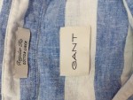 Vorschaubild 2 von Freizeithemd Herren Gr. 56 3XL Blau Gestreift Leinen Baumwolle