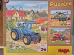 Vorschaubild 1 von Bauernhof Traktor Puzzle 3x 24 Teile ab 4 Jahre Kinderpuzzle