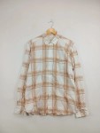 Vorschaubild 2 von Herren Freizeithemd Hemd Kariert Weiß Braun Orange Gr. 50 L