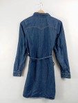 Vorschaubild 2 von Jeanskleid Hemdkleid Kinder Mädchen Blau Gr. 158 Baumwolle