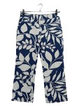 Vorschaubild 1 von Damen Stoffhose Gr. 38 Blau Blumenmuster