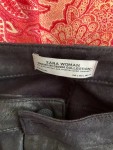 Vorschaubild 3 von Damen Lederhose Bikerhose Schwarz Gr. 40 L Reißverschluss