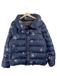 Vorschaubild 1 von Damen Steppjacke Blau Floral Daunen-Mix Gr. 42 XL