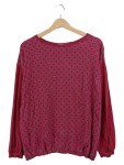 Vorschaubild 1 von Damen Langarmshirt Gr. 42 XL Rot Geometrisch Casual