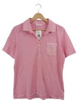 Vorschaubild 1 von Damen Poloshirt Rosa Gr. 40 L Kurzarm Casual Baumwolle