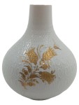 Vorschaubild 1 von Vase Kugelvase Romanze Björn Wiinblad Porzellan Weiß Golddekor 15cm