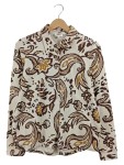 Vorschaubild 1 von Damen Bluse Hemd Mehrfarbig Paisley Muster Gr. 36 S Casual