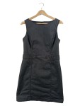 Vorschaubild 1 von Damen Etuikleid Gr. 38 Grau Businesskleid Ärmellos