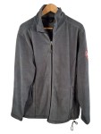 Vorschaubild 1 von Fleecejacke Herren Grau Gr. 52/L Polyester Uni Casual Langarm