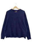 Vorschaubild 1 von Pullover Herren Blau Gr. 52/L Polyester Elasthan Meliert Basic Langarm