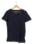 Vorschaubild 1 von Orange Herren T-Shirt V-Neck Dunkelblau Gr. 48 M Baumwolle