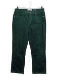 Vorschaubild 1 von Damen Cordhose Linde W32 L32 Grün Straight Cropped