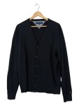 Vorschaubild 1 von Herren Strickjacke V-Ausschnitt Schwarz Gr. 50 L Baumwolle