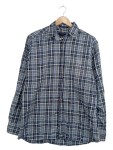 Vorschaubild 1 von Herren Freizeithemd Kariert Blau Weiß Gr. 48 M Casual Fit Baumwolle