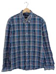 Vorschaubild 1 von Herren Freizeithemd Kariert Blau Gr. 52 XL Langarm Button-Down