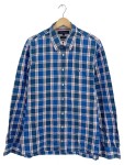 Vorschaubild 1 von Freizeithemd Herren Gr. 52 XL Blau Kariert Langarm Button-Down