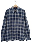 Vorschaubild 1 von Freizeithemd Herren Gr. 52 XL Blau Kariert Langarm Baumwolle