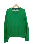 Vorschaubild 1 von Herren Pullover Gr. 54 XXL Grün V-Ausschnitt Baumwolle