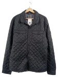 Vorschaubild 1 von Steppjacke Herren Schwarz Gr. 54/XL Polyamid Uni Casual Langarm Knopf