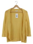 Vorschaubild 1 von Damen Strickjacke Cardigan Gelb Gr. 40 L Baumwolle Casual