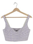 Vorschaubild 1 von Bustier Kariert Lila Damen Größe 38 Casual