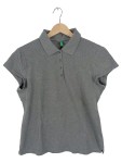 Vorschaubild 1 von Poloshirt Damen Grau Gr. 40 L Kurzarm Baumwolle