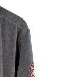 Vorschaubild 2 von Fleecejacke Herren Grau Gr. 52/L Polyester Uni Casual Langarm