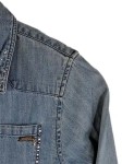 Vorschaubild 5 von Mädchen Jeanshemd Freizeithemd Blau Gr. 134 Nieten Strass