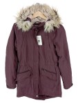 Vorschaubild 1 von Winterparka Damen Gr. 34 Lila Kapuze Fellbesatz