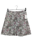 Vorschaubild 2 von A-Linienrock Damen Gr. 36 Grau Blumenmuster Casual