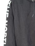Vorschaubild 4 von Sweatjacke Damen Gr. 38/M Schwarz Baumwolle Logo-Print Sportlich