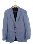 Vorschaubild 1 von Sakko Blazer Herren Blau Gestreift Gr. 50 Business