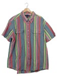 Vorschaubild 1 von Herren Freizeithemd Kurzarm Gestreift Mehrfarbig Gr. 54 XXL