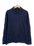 Vorschaubild 1 von Herren Langarm Poloshirt Blau Meliert Gr. 48 M Slim Fit