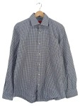 Vorschaubild 1 von Herren Business Hemd Blau Kariert Gr. 52 XL Regular Fit Baumwolle