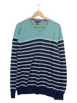 Vorschaubild 1 von Damen Pullover Gr. 42 XL Mehrfarbig Gestreift Baumwolle