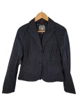 Vorschaubild 1 von Damen Anzug Hosenanzug Schwarz Gestreift Gr. 36 S Business