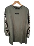 Vorschaubild 1 von Pullover Damen Oliv Gr. 38, M Sportlich Logo-Print Baumwolle