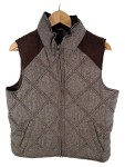 Vorschaubild 1 von Herren Steppweste Braun Meliert Gr. 52 XL Wolle Casual