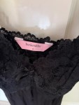 Vorschaubild 5 von Nachthemd mit Spitze Schwarz Damen Gr. 34 XS Viskose
