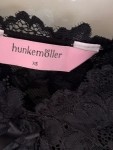 Vorschaubild 6 von Nachthemd mit Spitze Schwarz Damen Gr. 34 XS Viskose
