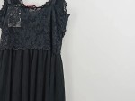 Vorschaubild 7 von Nachthemd mit Spitze Schwarz Damen Gr. 34 XS Viskose