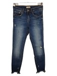 Vorschaubild 1 von Woman Destroyed Jeans Damen Gr. 36 W28 Blau Skinny Fransen Casual