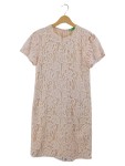 Vorschaubild 1 von Spitzenkleid Damen Rosa Gr. 34 XS Kurzarm