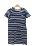 Vorschaubild 1 von Damen Sommerkleid Gr. 34 XS Blau Gestreift mit Kordelzug Maritim