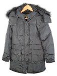 Vorschaubild 1 von Damen Steppjacke Winterjacke Schwarz Gr. 38, M Kapuze Fellbesatz