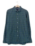 Vorschaubild 1 von Freizeithemd Herren Gr. 52 XL Grün Blau Kariert Langarm Baumwolle