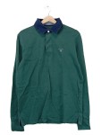 Vorschaubild 1 von Herren Pullover Rugby Shirt Grün Gr. 48 M Baumwolle Langarm