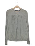 Vorschaubild 1 von Damen Langarmshirt Grau Gr. 40 L Knopfleiste Viskose